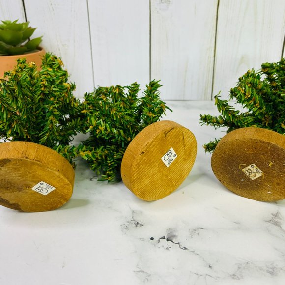 Department 56 Michaels Spruce Pine Trees Wood Base Adjustable Size 7" 10" 12" - Picture 3 of 15